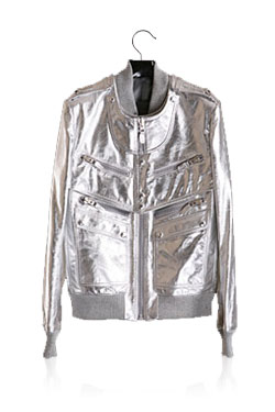 07 S/S Silver Leather Jacket 