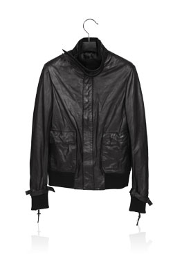 04&#039;Strap Leather Jacket