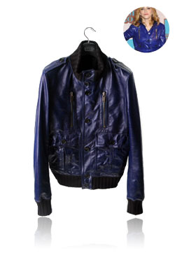 Madonna Leather JacketPsychic Purple Blue