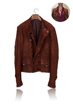 Brown double collection jacket