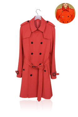 Trench coatred